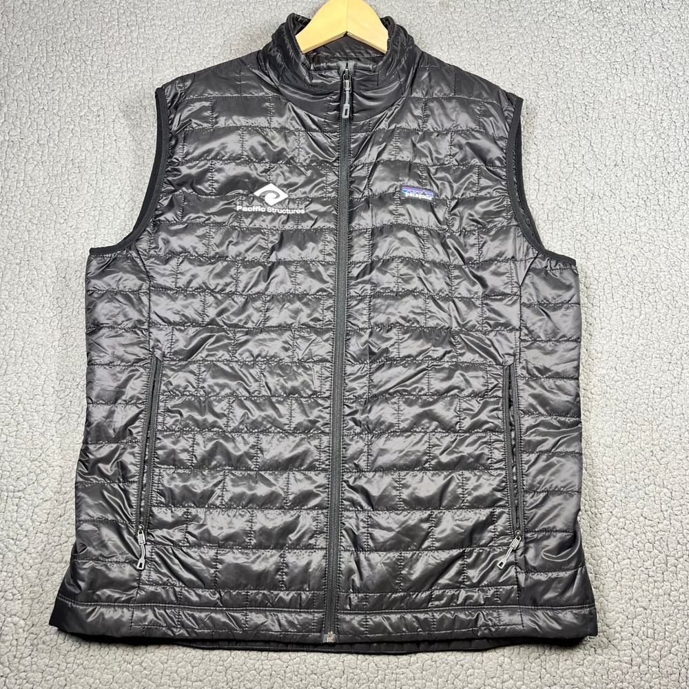 Patagonia Nano Puff Vest Mens XL Black Primaloft Quilted Insulated Puffer 84242